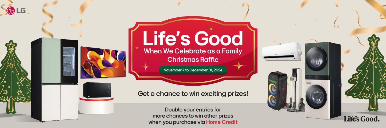 Life's Good When We Celebrate as a Family: Christmas Raffle Promo