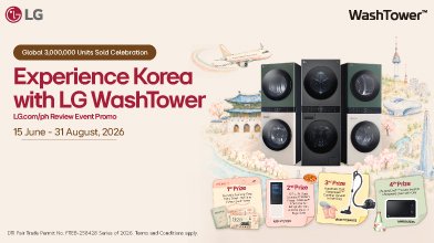 LG.com/ph Review Event Promo: Experience Korea with LG WashTower™